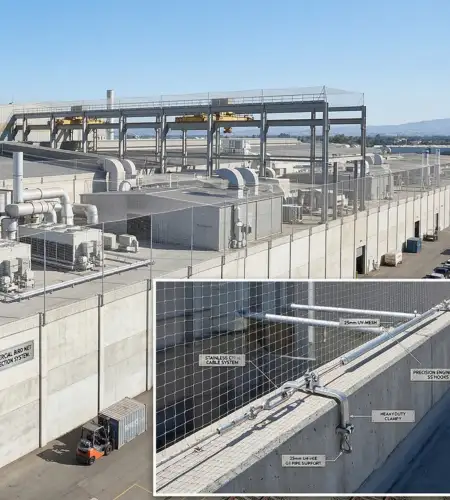 on time safety net service company delhi ncr most trusted safety net company commercial bird net service page image one